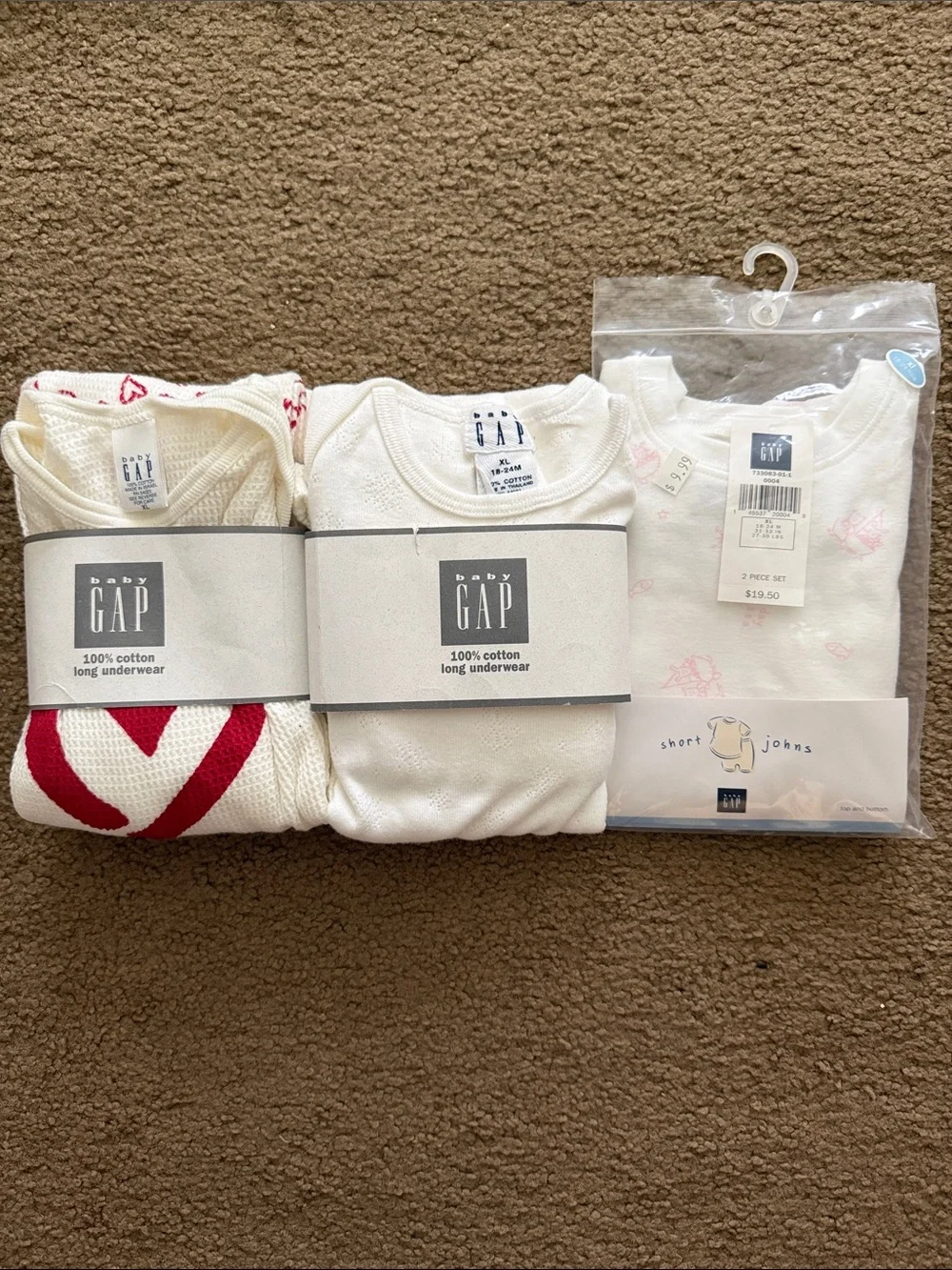 Lot of 3- GAP Baby Girls PJ sets